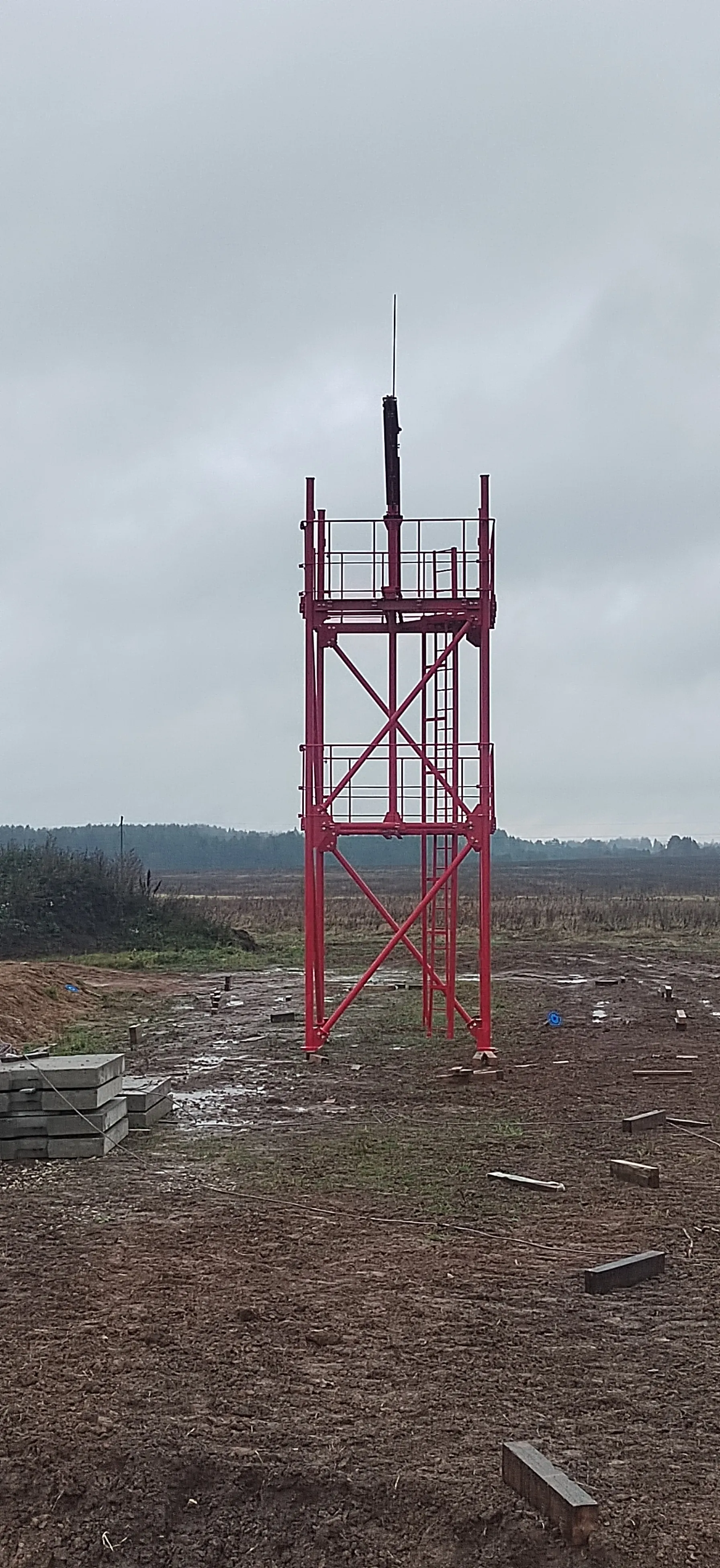 Монтаж башни 96 метров в Шарье