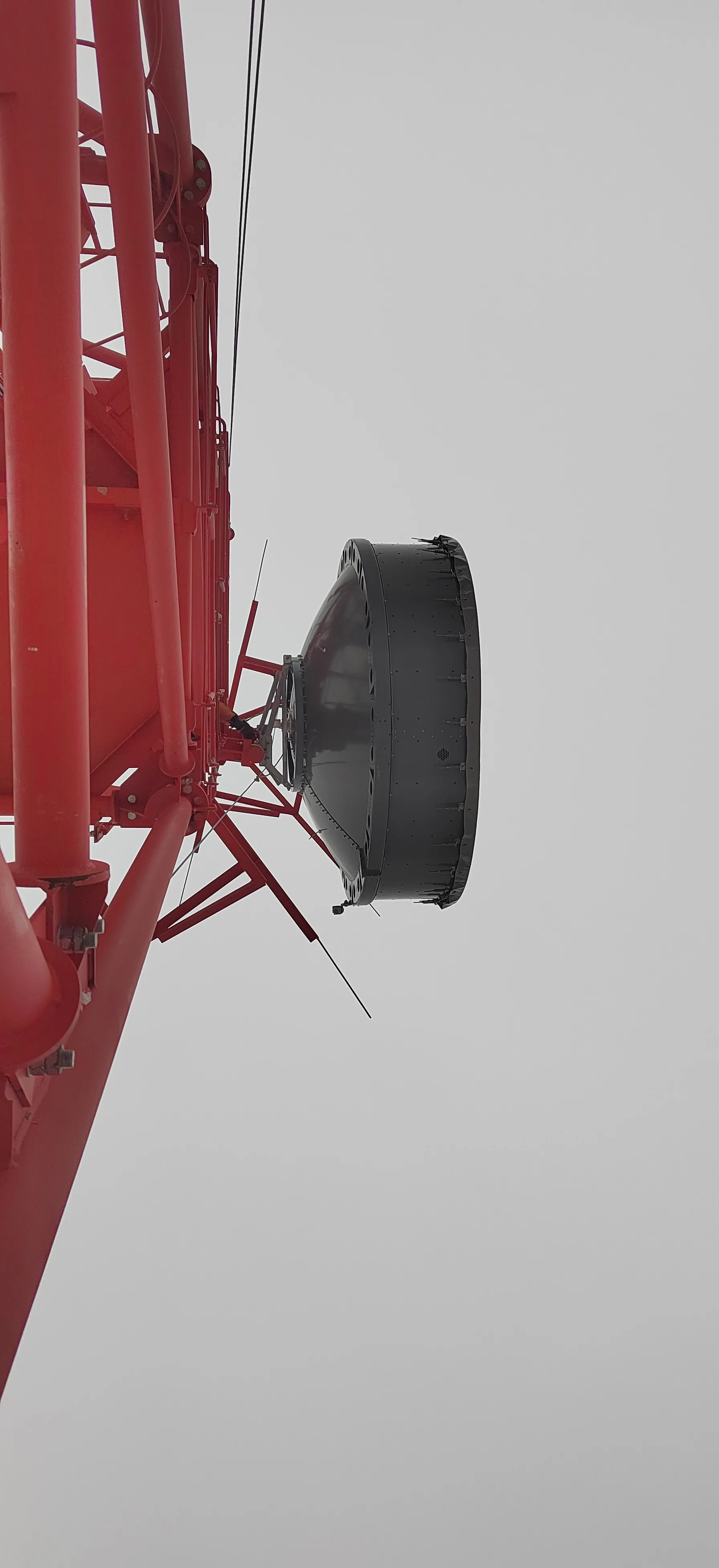 Монтаж башни 96 метров в Шарье